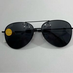 Peepers Black Ultraviolet Polarized UV 400 Aviator Sunglasses #2700D / 04CBEA